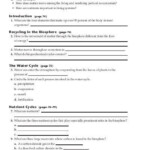 Biogeochemical Cycles Worksheet Answer Key