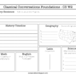 Blank Weekly Review Sheets For Classical Conversations Cycle 3