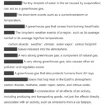 Carbon Cycle Vocabulary Worksheet