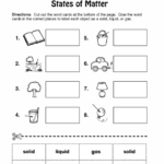 Change Of State Of Matter Worksheet Pdf Worksheet