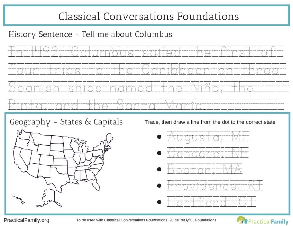 Classical Conversations Cycle 3 Practical Family