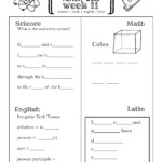 Cycle 3 At A Glance Memory Worksheets PDF Classical Conversations