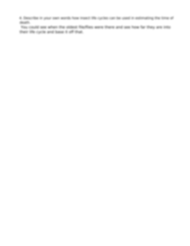 Entomology Worksheet 1 docx Entomology Worksheet Connor Spotts 1 What 