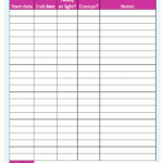 Monthly Menstrual Period Cycle Log Printable Moms Budget