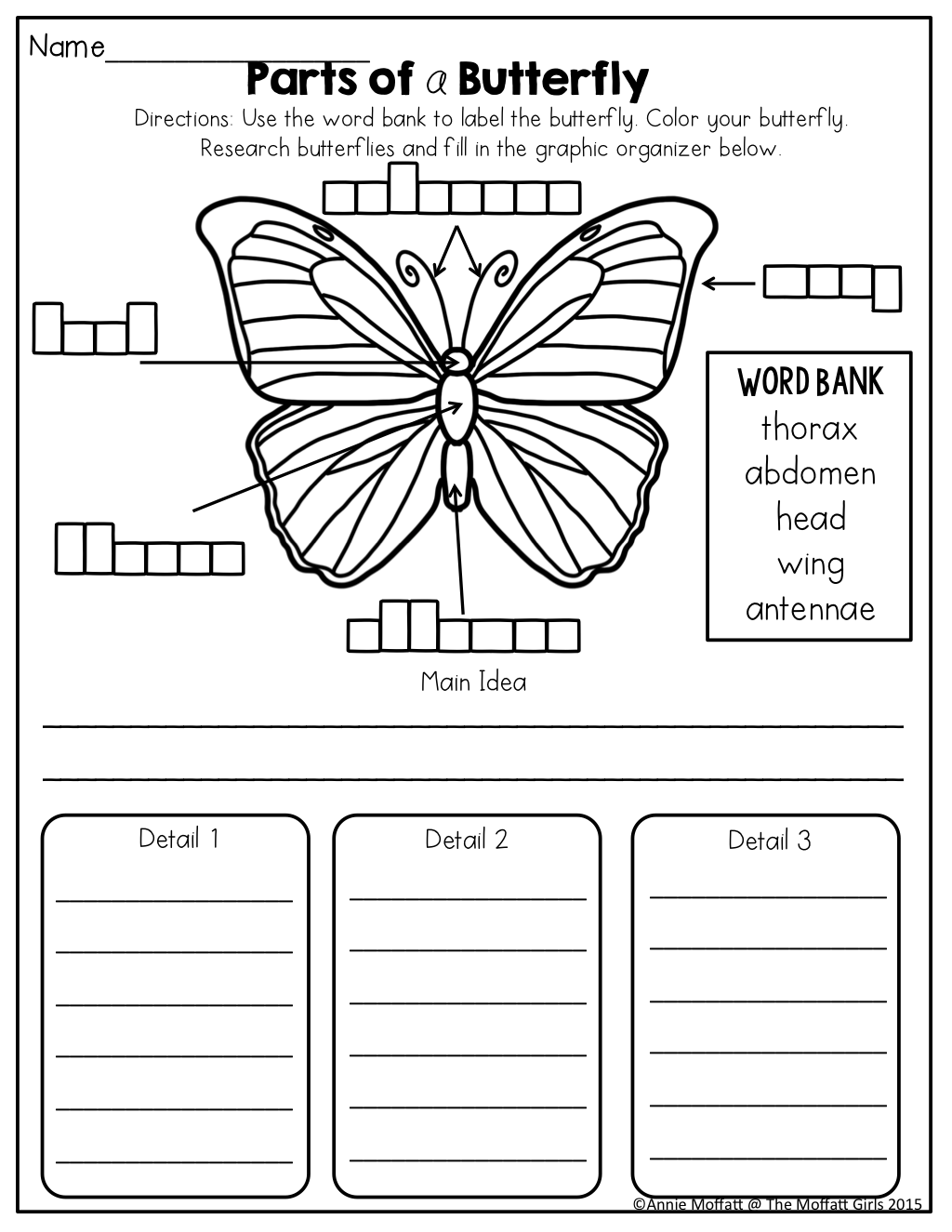 Parts Of A Butterfly TONS Of Fun And Effective Printables For K 2 