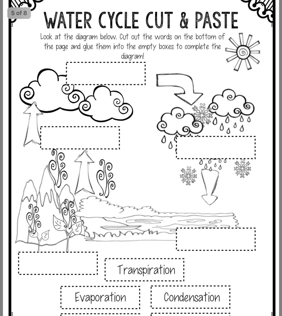 Pin By Laura Remme On School Water Cycle Water Cycle Worksheet 