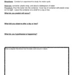 Water Cycle Experiment Worksheet Have Fun Teaching