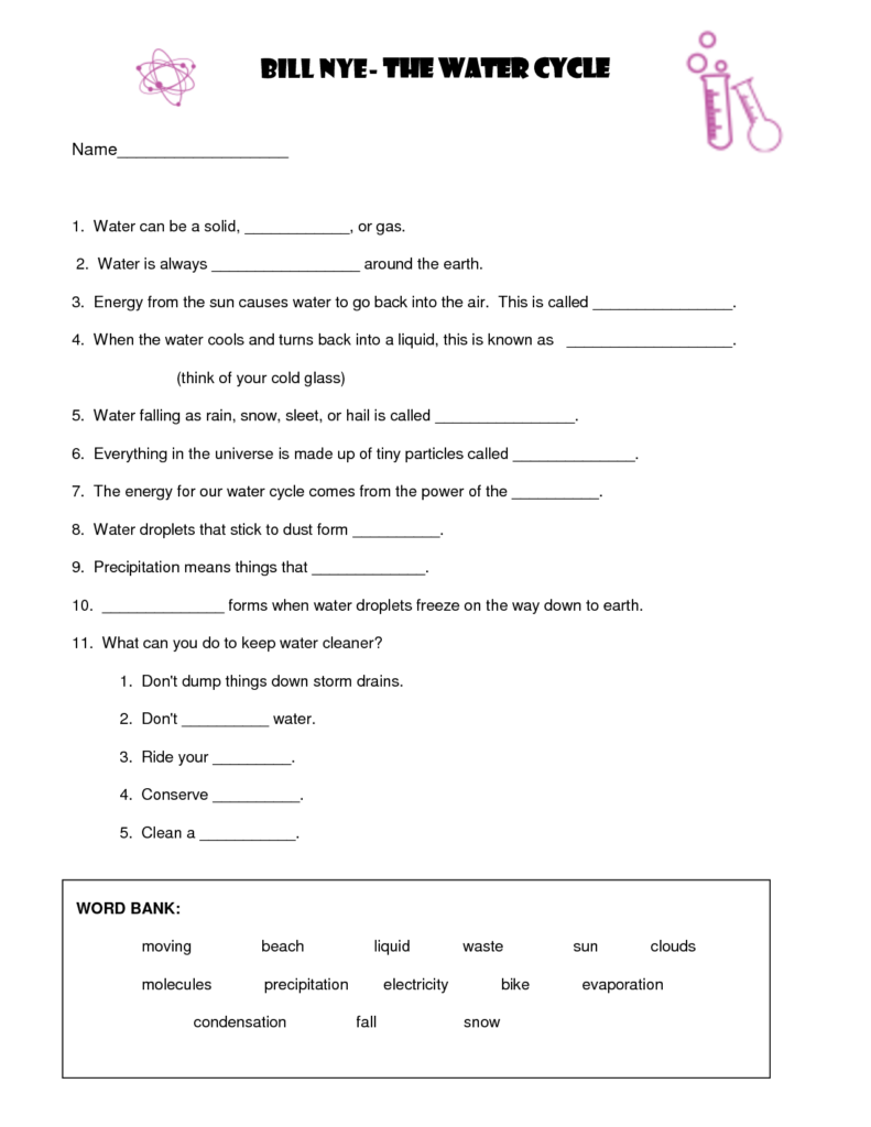 13 The Water Cycle Worksheet Answers Worksheeto