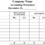 24 Accounting 6 Column Worksheet Xls Images