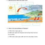 Printable Water Cycle Worksheet Pdf Printable Word Searches