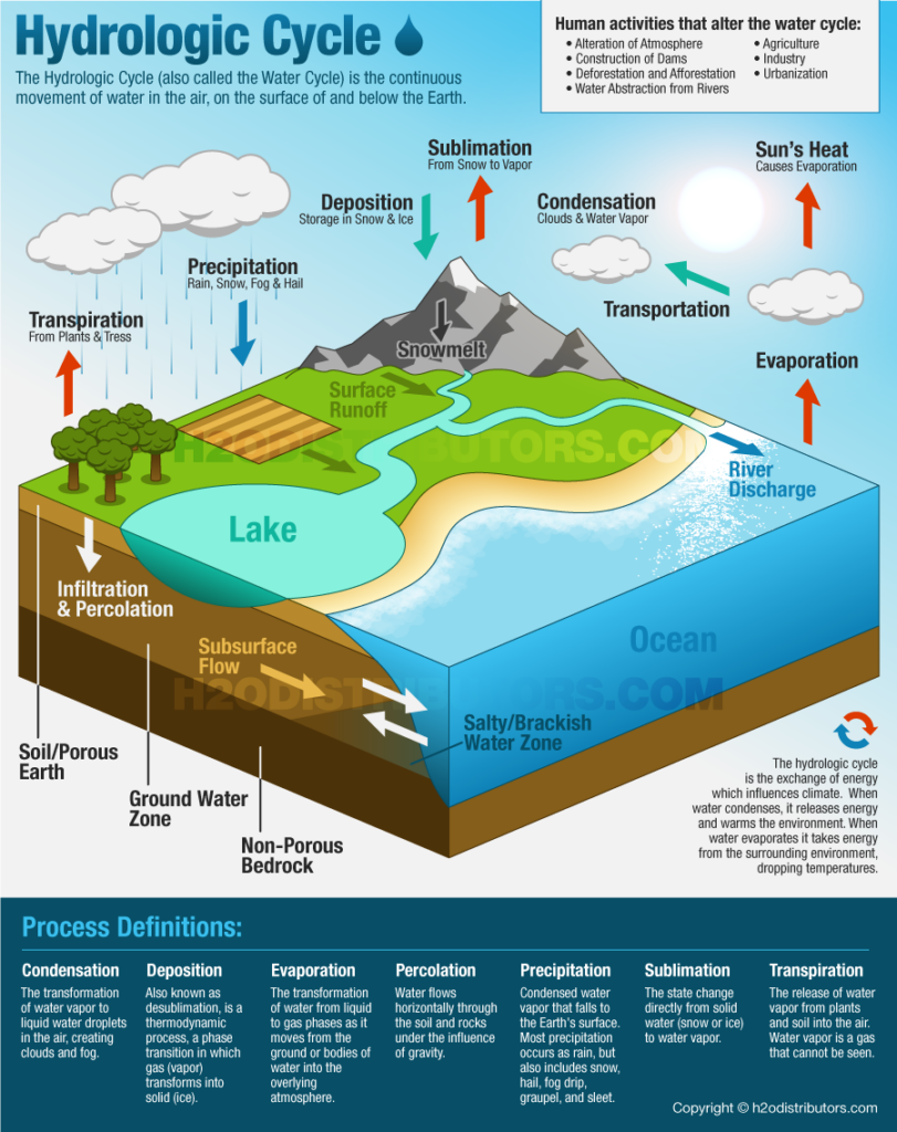 The Hydrologic Cycle Water Cycle H2O Distributors