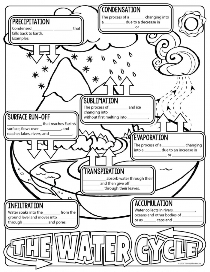 The Water Cycle Worksheets 99Worksheets