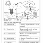 Water Cycle Matching Worksheets 99Worksheets