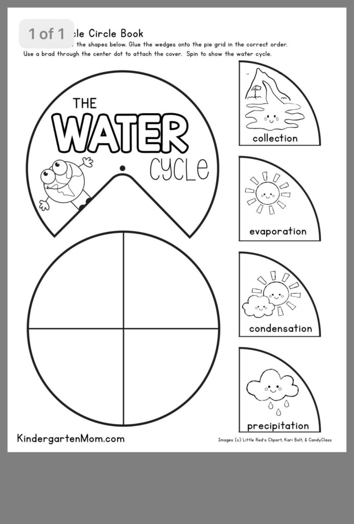Water Cycle Worksheets For Kindergarten Worksheet For Kindergarten 