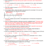 Wave Worksheet Answer Key